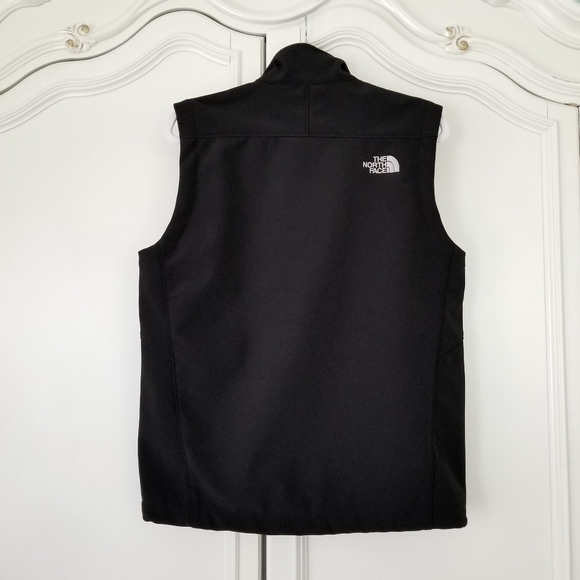 The North Face Black Apex Bionic Softshell Fleece Lined Full Zip Vest Mens Small - Picture 2 of 5